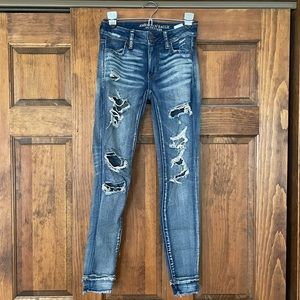 AE Super Stretch Ripped Jegging